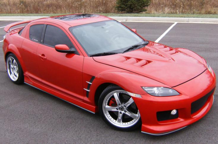 MAZDA RX8 JARAMA HYPER SILVER POLISH LIP